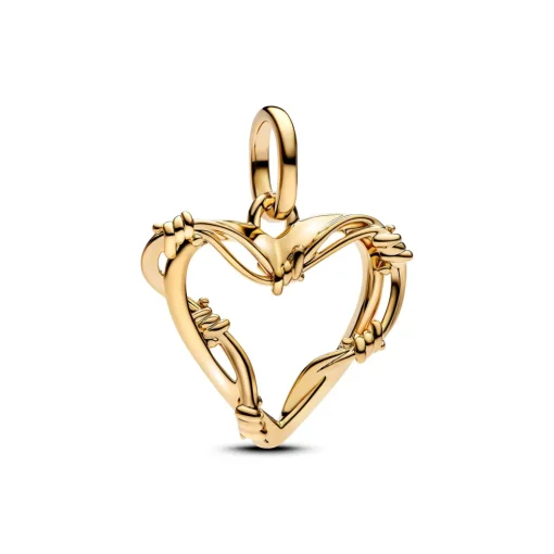 Pandora - Trådhjerte charm i forgyldt - 762526c00