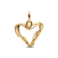 Pandora - Trådhjerte charm i forgyldt - 762526c00