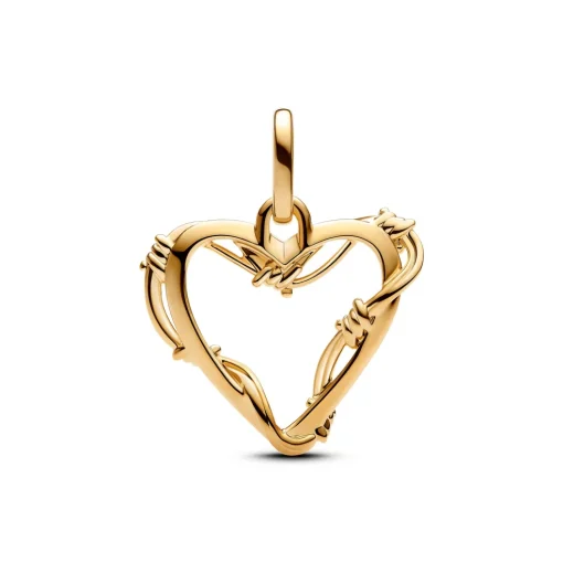 Pandora - Trådhjerte charm i forgyldt - 762526c00
