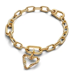 Pandora - Trådhjerte charm i forgyldt - 762526c00