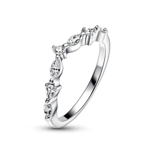 Pandora - Wishbone ring med zikonia ste - 192390c01