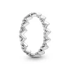 198696- Pandora ring i sølv med hjerter