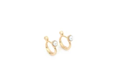Per Borup - Opheleia creoler med perle og diamant - 1127ØX