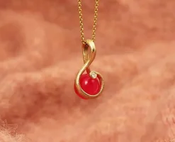 Per Borup - Ophelia Changeling i 14kt guldvedhæng med diamant - 1118VX