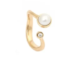 Per Borup - Ophelia ring med perle og brillant - 1129RX