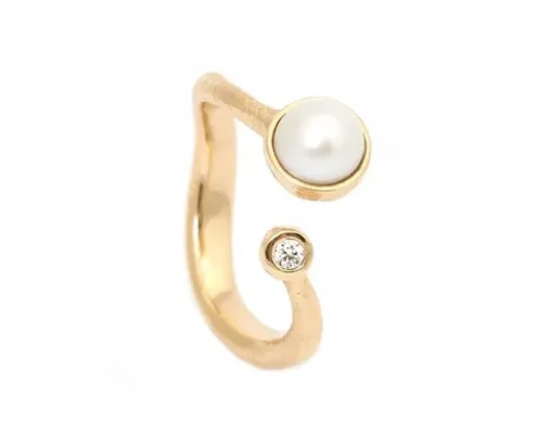 Per Borup - Ophelia ring med perle og brillant - 1129RX
