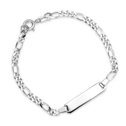Pia&Per - Sølv armbånd med id-plade - 60485