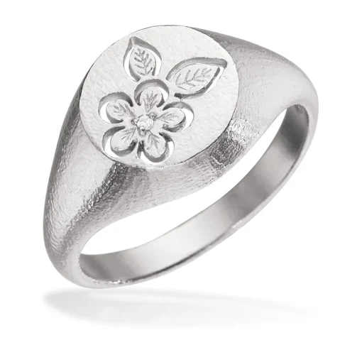 PrimaVera signet sølv ring - 725232