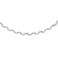 Randers Sølv - Sølv armbånd med matte og blanke led - 507806-19