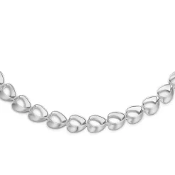 Randers Sølv - Sølv collier i mat og blanke led - 160907