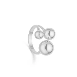 Randers Sølv - Sølv kugle ring - 242708