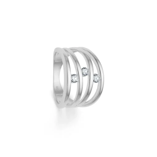 Randers Sølv - Sølv ring med sten - 501508