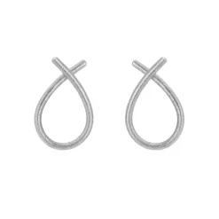 Øre Hoops mellem sølv - 5360-1-MAT
