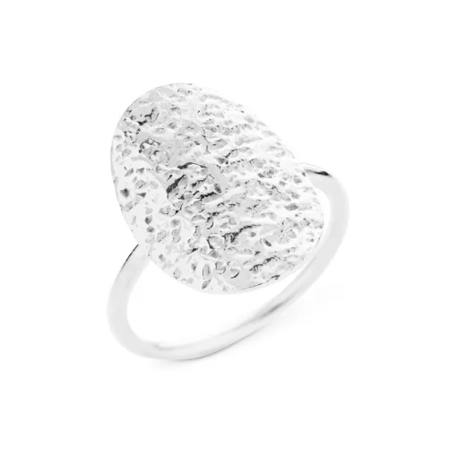 1696-1 - Ring i sølv med en plade