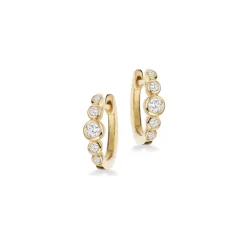Scrouples - 14 karat creoler med diamanter - 124325