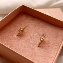 Scrouples - 14 karat creoler med diamanter - 124325