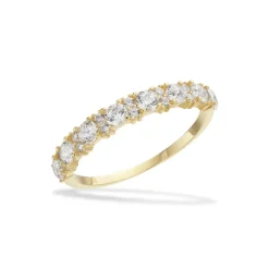 Scrouples - 8 karat guld alliance ring med sten af zirkonia - 715133