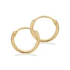 Scrouples - 8 karat guld creoler, 1,2x11mm - 10113