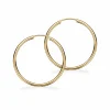 Scrouples - 8 karat guld creoler, 30mm - 11303