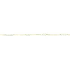 Scrouples - 8 karat guld halskæde med perler - 34153h,m