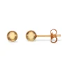 Scrouples - 14 karat guld kugle ørestikker, 5mm - 9375