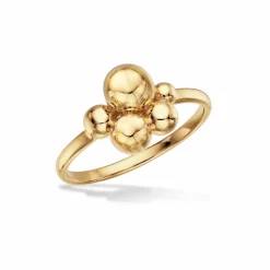 Scrouples - 8 karat guld kugle besat ring - 713603