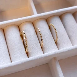 Scrouples - 8 karat guld kugle ring - 715403