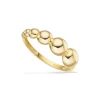 Scrouples - 8 karat guld ring med kugler i forløb - 714423