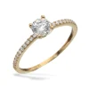 Scrouples - 8 karat guld ring med sten af zirkonia - 711863