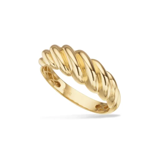Scrouples - 8 karat guld ring med snoet design - 714283