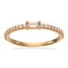 Scrouples - 8 karat guld ring med zirkonia sten - 712943