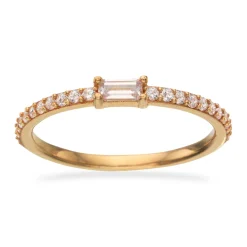 Scrouples - 8 karat guld ring med zirkonia sten - 712943