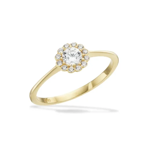 Scrouples - 8 karat guld ring med rosette - 715123