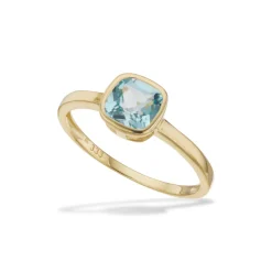 Scrouples - 8 karat guld ring med sten af topas - 715023