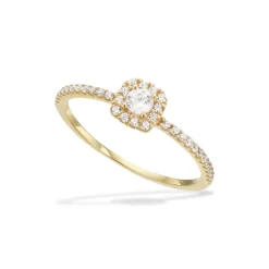 Scrouples - 8 karat guld ring med rosette - 715143