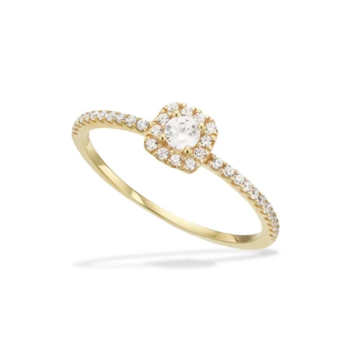 Scrouples - 8 karat guld ring med rosette - 715143