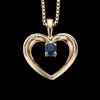 Scrouples - 14 karat guld vedhæng med safir - 210105