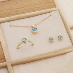 Scrouples - 8 karat guld vedhæng med topas - 215213