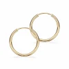 Scrouples - 8 karats guld creoler, 20mm - 11203