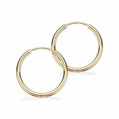 Scrouples - 8 karats guld creoler, 20mm - 11203