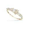 Scrouples - 8 karats ring med sten i forskellig form - 714893