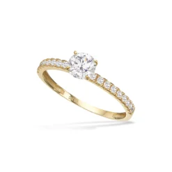 Scrouples - 8 karats ring med syntetisk sten - 714883