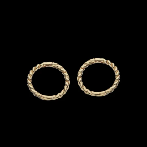 Scrouples - Clip creol snoet i 8 karat guld, 9mm - 117583