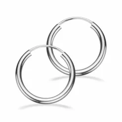 Scrouples - creoler lavet i sølv 2 x 15mm - 190112