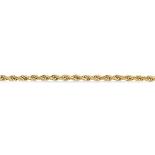 Scrouples - Force armbånd i cordel mønster i guldbelagt stål - 03921a,m