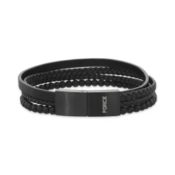 Scrouples - Force armbånd i sort med 4 rækker - 03791a,m