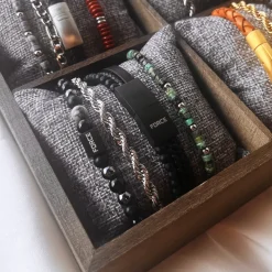 Scrouples - Force armbånd i sort med 4 rækker - 03791a,m