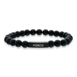 Scrouples - Force armbånd med sorte agater - 03461a