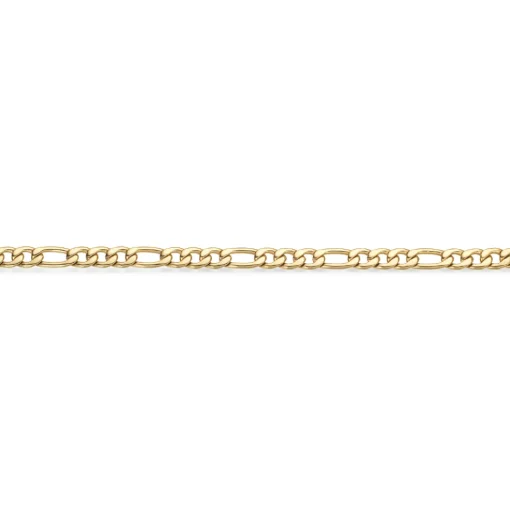 Scrouples - Force figaro armbånd i guldbelagt stål - 03851a