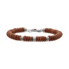 Scrouples - Force herre armbånd med rødbrunlige agater - 03891a,m